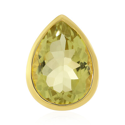 Pendentif en argent et Quartz citron (MONOSONO COLLECTION)