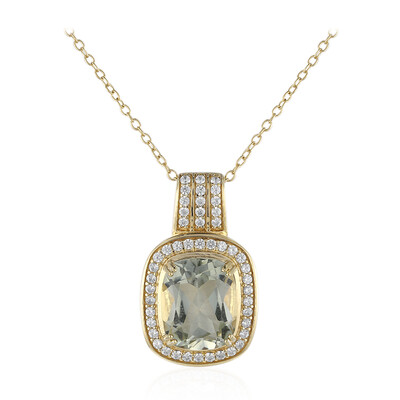 Collier en argent et Améthyste verte