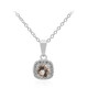 Collier en argent et Morganite