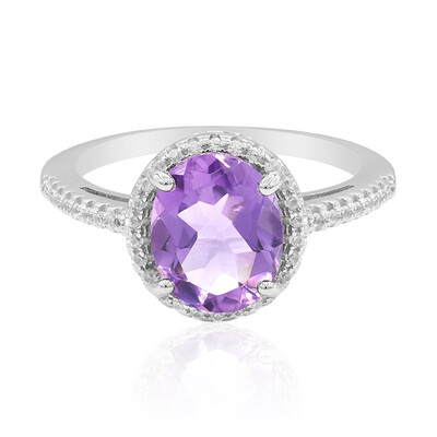 Bague en argent et Améthyste