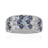 Bague en argent et Iolite