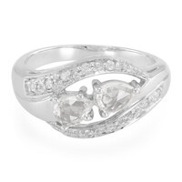 Bague en argent et Saphir blanc