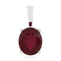 Pendentif en argent et Rubis de Madagascar