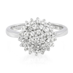 Bague en argent et Topaze blanche