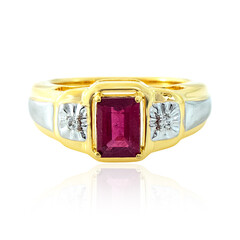 Bague en argent et Rubis de Madagascar
