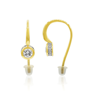 Boucles d'oreilles en or et Diamant IF (D) (Annette)
