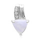 Pendentif en argent et Agate zonée bleue