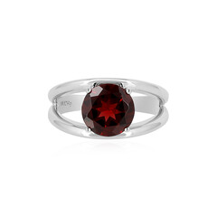Bague en argent et Grenat du Mozambique