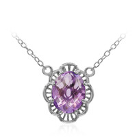Collier en argent et Améthyste de Bolivie
