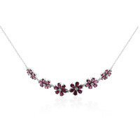 Collier en argent et Grenat Rhodolite