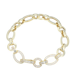 Bracelet en argent et Topaze blanche (Adela Silber)