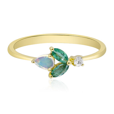 Bague en or et Opale Welo AAA (CIRARI)