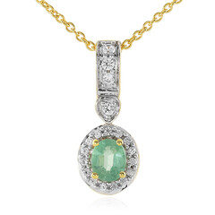 Collier en argent et Kyanite Menthe