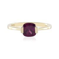 Bague en or et Grenat magenta