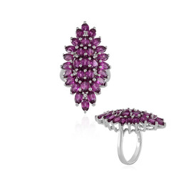Bague en argent et Grenat Rhodolite