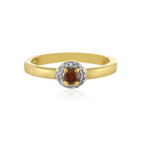 Bague en argent et Diamant rouge I4