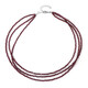 Collier en argent et Grenat du Mozambique