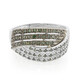 Bague en argent et Diamant fantaisie