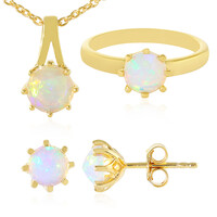 Bague en argent et Opale Welo