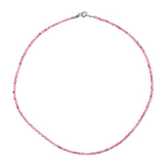 Collier en argent et Quartz Fraise
