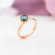 Bague en argent et Labradorite verte de Maniry (KM by Juwelo)