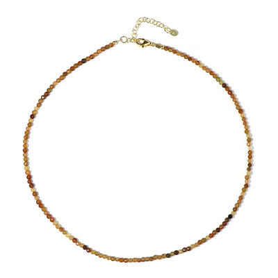 Collier en argent et Tourmaline jaune