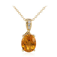 Collier en argent et Citrine Madère