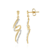 Boucles d'oreilles en argent et Diamant I3 (J)