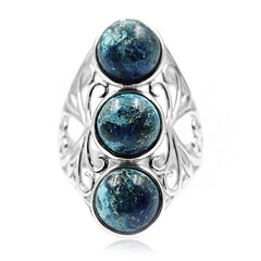Bague en argent et Azurite-Malachite