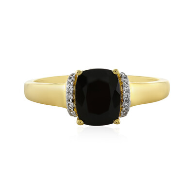 Bague en argent et Tourmaline noire