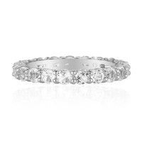 Bague en argent et Topaze blanche