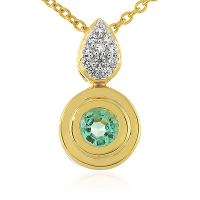 Collier en argent et Emeraude de Colombie