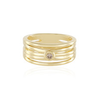 Bague en argent et Diamant chocolat I3