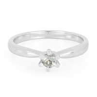 Bague en argent et Tanzanite verte