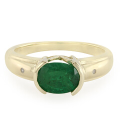 Bague pour homme en or et Emeraude de Bahia