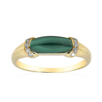 Bague en or et Malachite (CIRARI)