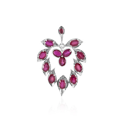 Pendentif en argent et Rubis de Madagascar