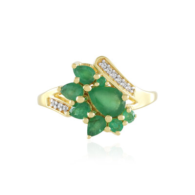Bague en argent et Emeraude de Zambie