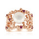 Bague en argent et Perle blanche de culture d'eau douce (TPC)