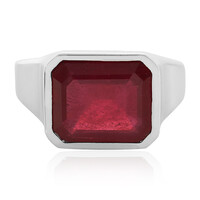 Bague en argent et Rubis de Madagascar