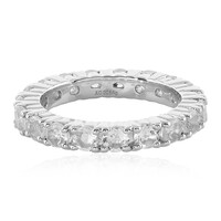 Bague en argent et Quartz blanc