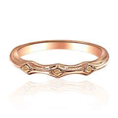 Bague en or et Diamant rose de France SI1 d'Argyle 