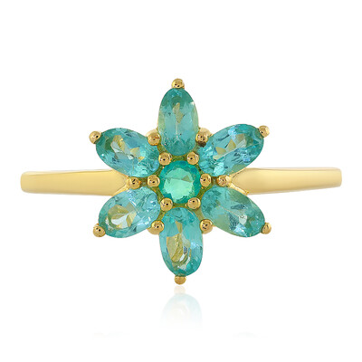 Bague en argent et Apatite bleue