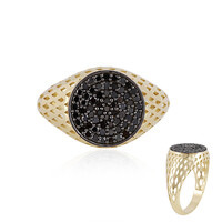 Bague en or et Diamant noir (Ornaments by de Melo)
