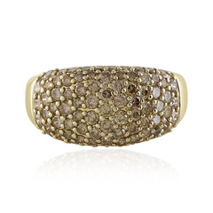 Bague en or et Diamant champagne I2 (de Melo)