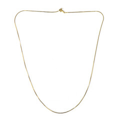 Collier mailles Boston – 61 cm (ajustable) – argent plaqué or jaune