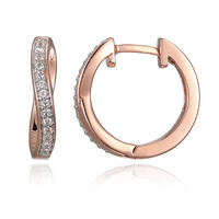 Boucles d'oreilles en argent et Topaze blanche