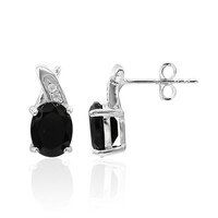 Boucles d'oreilles en argent et Onyx noir