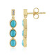 Boucles d'oreilles en argent et Turquoise Sleeping Beauty