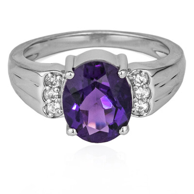 Bague en argent et Améthyste de Sibérie